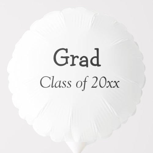 Graduation congrats class of 20xx add name text balloon