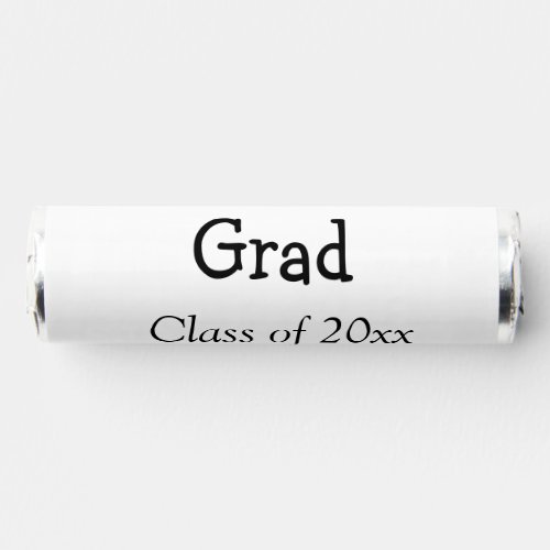 Graduation congrats class of 20xx add name text breath savers mints