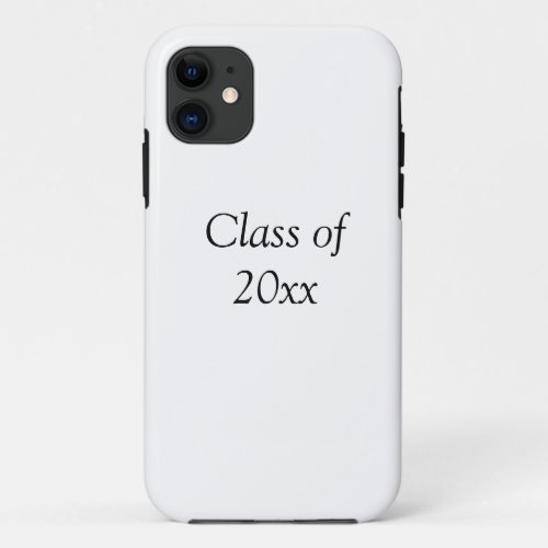 Graduation congrats class of 20xx add name text iPhone 11 case