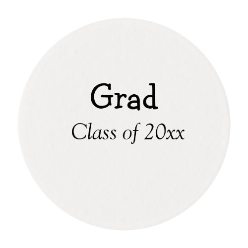 Graduation congrats class of 20xx add name text edible frosting rounds