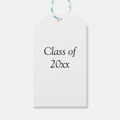 Graduation congrats class of 20xx add name text gift tags