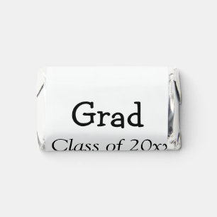 Graduation congrats class of 20xx add name text hershey's miniatures
