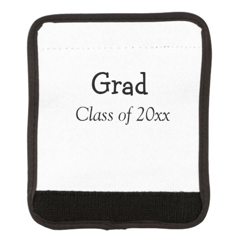 Graduation congrats class of 20xx add name text luggage handle wrap