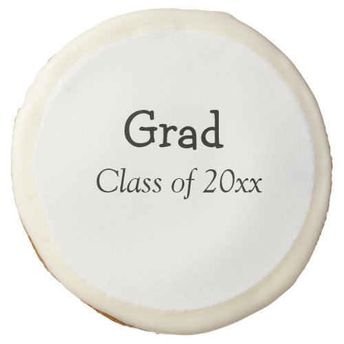 Graduation congrats class of 20xx add name text sugar cookie