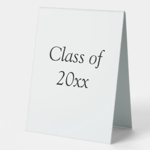 Graduation congrats class of 20xx add name text table tent