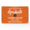 Graduation Congrats Confetti Orange White & Black