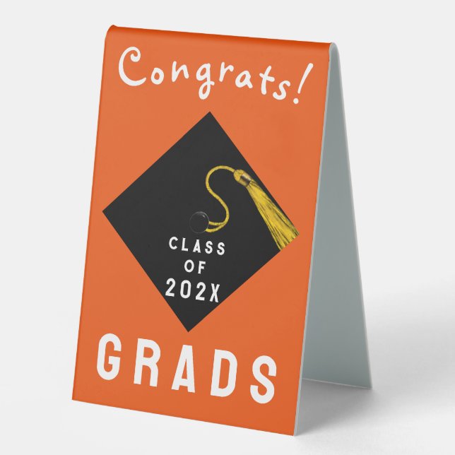 Graduation Congrats Decor Table Tent (Front)