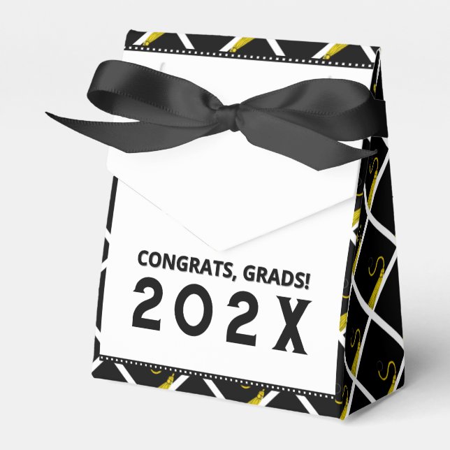 Graduation Congrats Favor Boxes (Front Side)