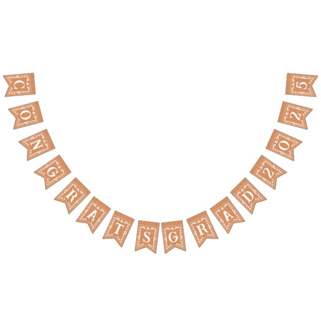 Graduation Congrats Grad 2025 Bunting Banner Decor (All)