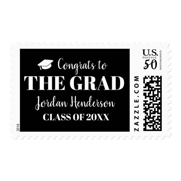 Graduation Congrats Grad Your Color Class Of 2018 Postage