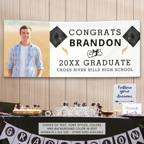 Graduation CONGRATS GRADUATE Photo Banner