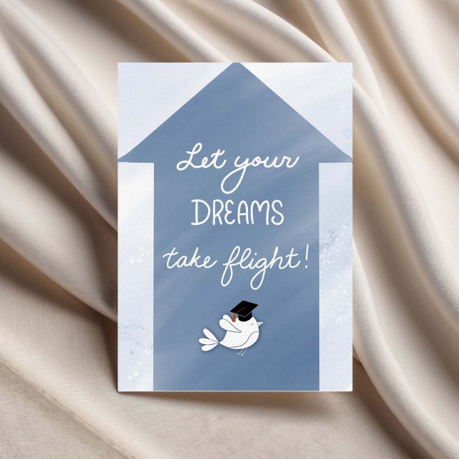 Graduation Congrats Let Your Dreams Take Flight Card (Creator Uploaded)