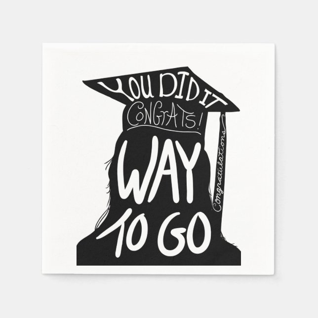 Graduation Congrats Napkins (Front)
