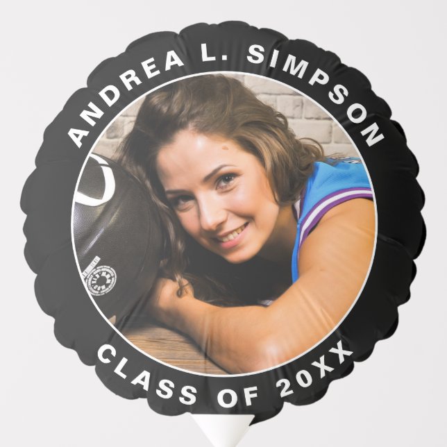 GRADUATION CONGRATS Photo Custom Balloon (Front)
