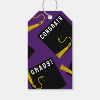 Graduation Congrats Purple Gift Tags