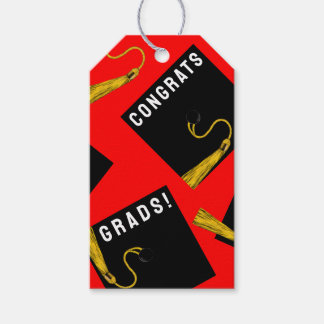 Graduation Congrats Senior Class Red Gift Tags