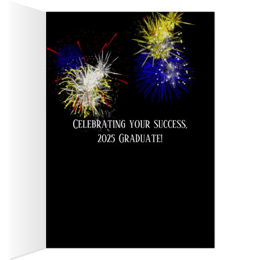 Graduation congrats sticker on thumb (Inside (Right))