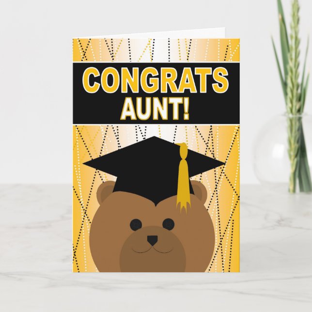 Graduation Congratulations Aunt! Card (Front)