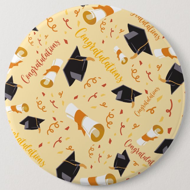 Graduation Congratulations Button (Front)
