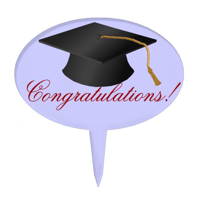 Graduation Congratulations Cake Topper (Front)