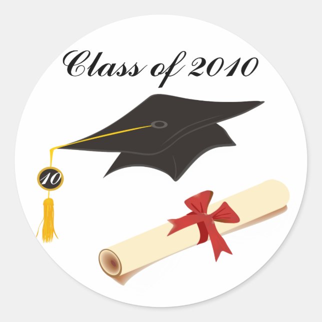 Graduation Congratulations Classic Round Sticker (Front)