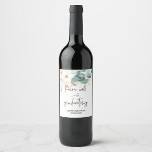 Graduation Congratulations College Graduate Gift W Wine Label