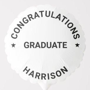 Graduation congratulations custom name class year balloon