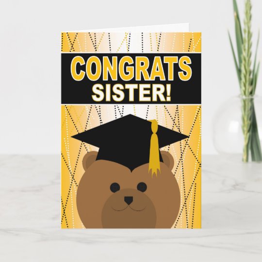 graduation sister to for congratulations Graduation a Sister Zazzle.com Congratulations for Card