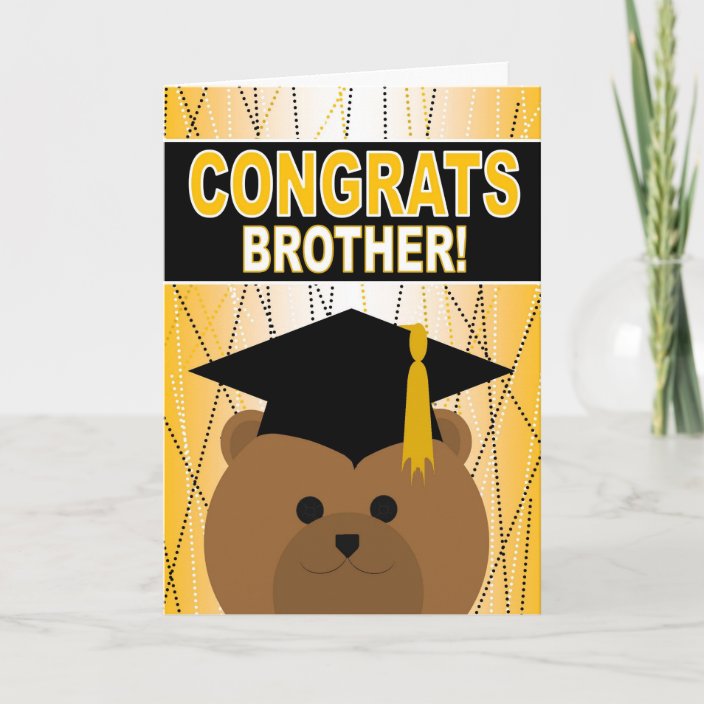 Graduation Congratulations for Brother / Bro Card
