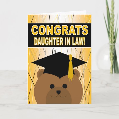 Graduation Congratulations for Daughter in Law Card