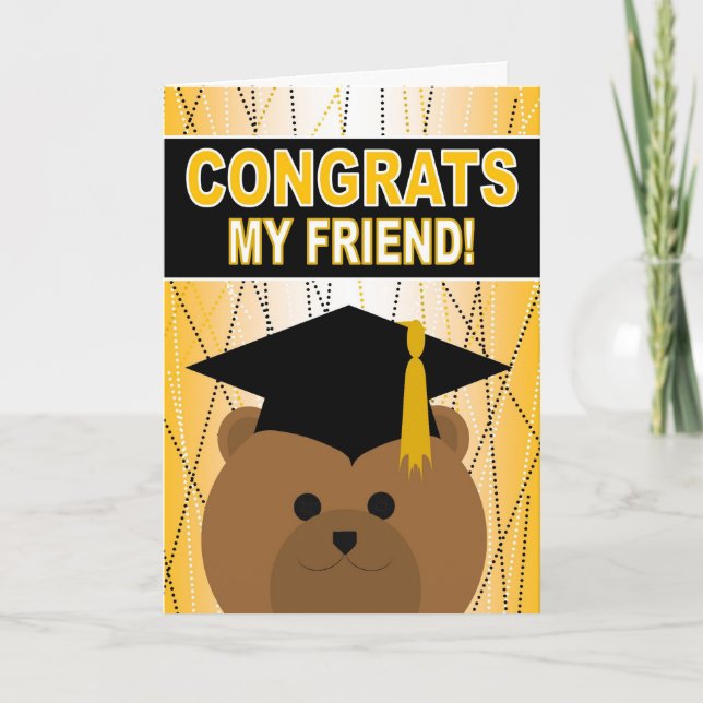 Graduation Congratulations for Friend Card (Front)