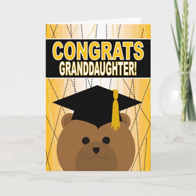 Graduation Congratulations for Granddaughter Card (Front)