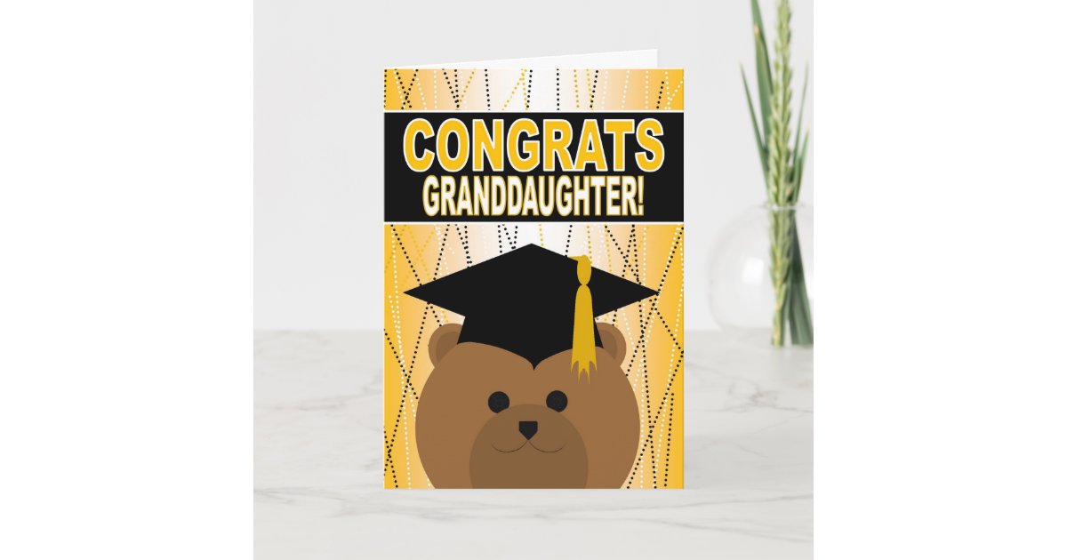 Graduation Congratulations for Granddaughter Card