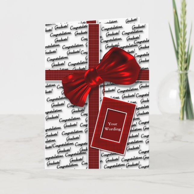 Graduation congratulations for men & women card (Front)