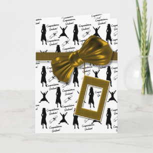 Graduation congratulations for women PHOTO insert Card