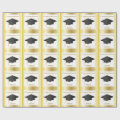 Graduation Congratulations Gold Personalized Wrap Wrapping Paper | Zazzle