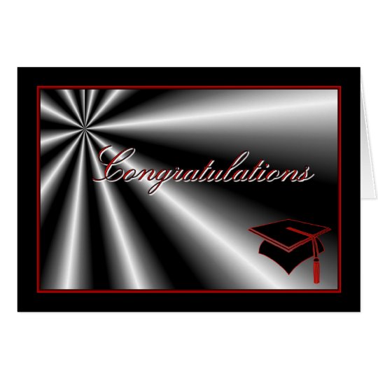 Graduation congratulations graduation cap diploma card