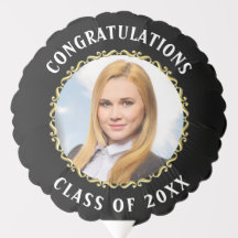 Graduation Congratulations photo in Frame blackBG