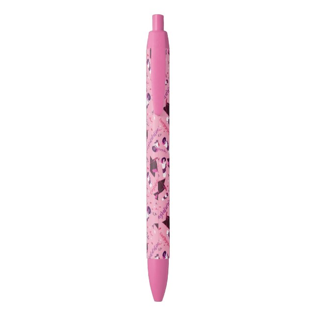 Graduation Congratulations Pink Pen (Back (Vertical))