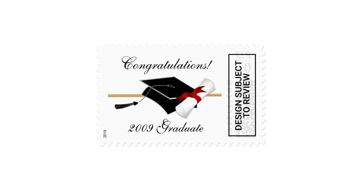 Graduation Congratulations Postage Stamps