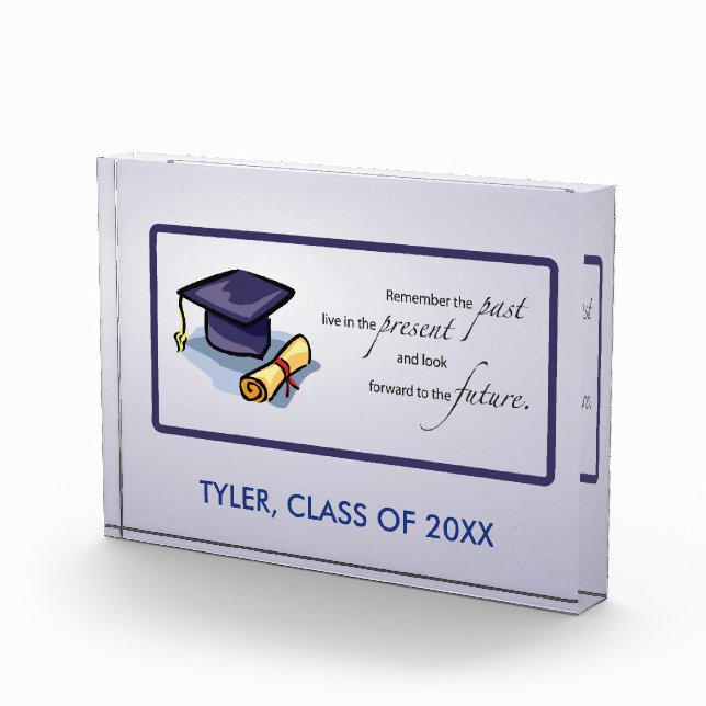 Graduation Congratulations Remember the Past Award (Right)