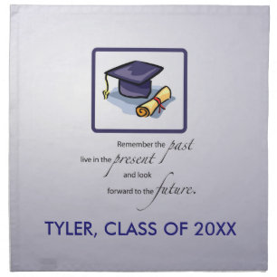 Graduation Congratulations Remember the Past Napkin