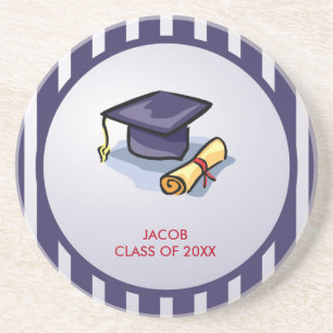 Graduation Congratulations Remember the Past Sandstone Coaster