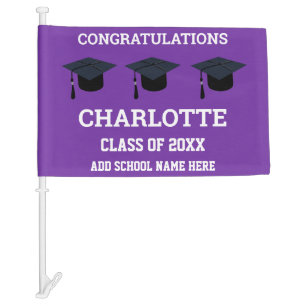 Graduation Congratulations School Graduate Car Flag