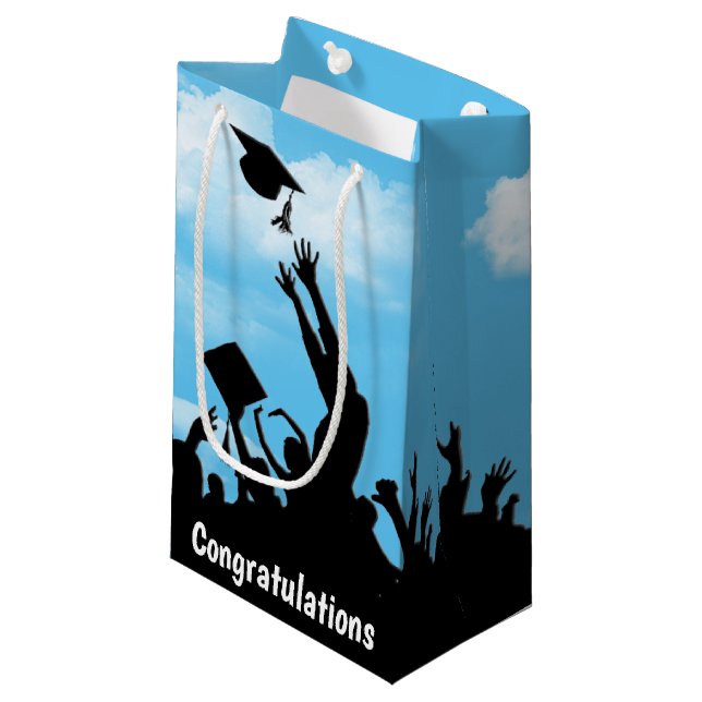 Graduation Congratulations Small Gift Bag (Front Angled)