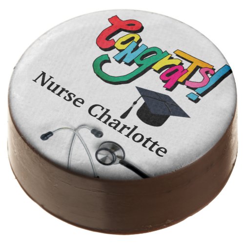 Graduation Congratulations Stethoscope Chocolate Covered Oreo