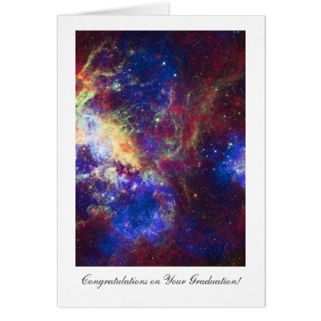 Graduation Congratulations, Tarantula Nebula Stars Card