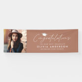 Graduation congratulations modern photo welcome foam board
