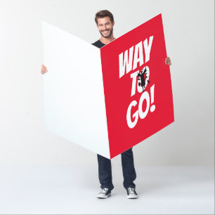 Graduation congratulations way to go   Personalize Card