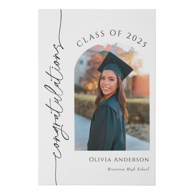 Graduation Congratulations Welcome Sign  (Front)